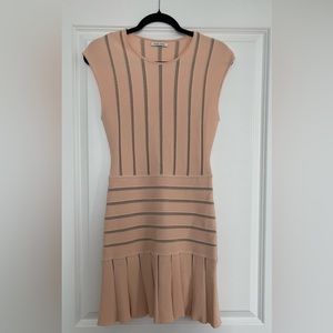 Ronny Kobo Peach Bandage Dress Medium